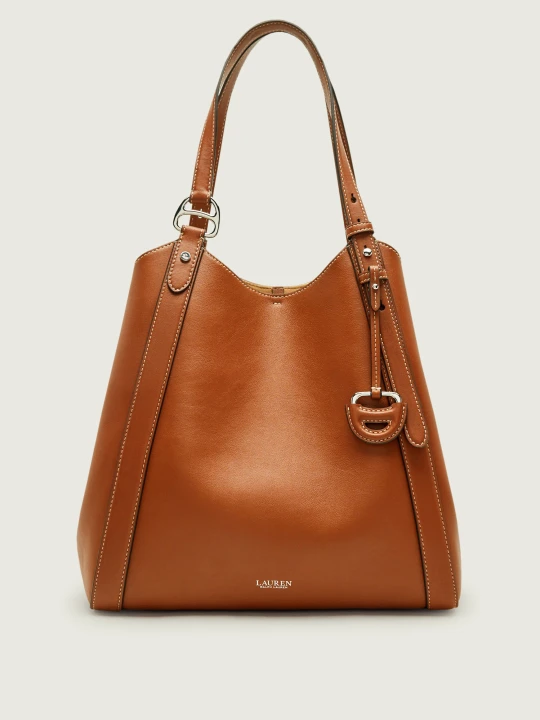 Zdjęcie produktu LAUREN RALPH LAUREN Skórzana shopperka Tasha brązowy