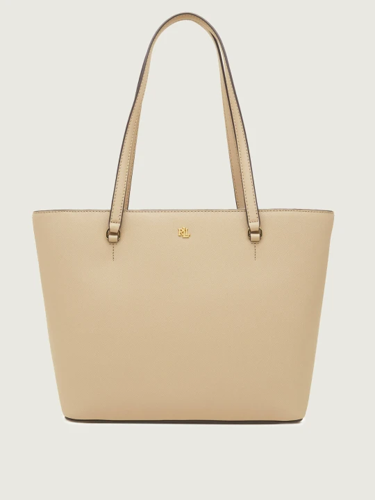 Zdjęcie produktu LAUREN RALPH LAUREN Skórzana torebka na ramię beżowy