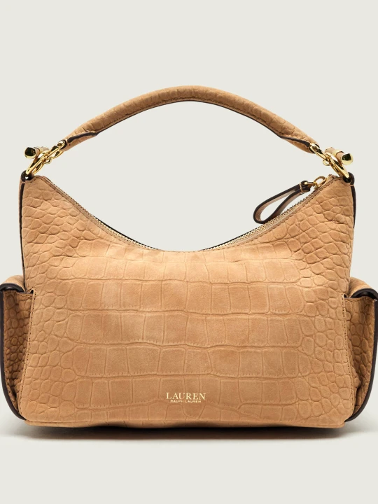 Zdjęcie produktu LAUREN RALPH LAUREN Skórzana torebka na ramię Blaike camel