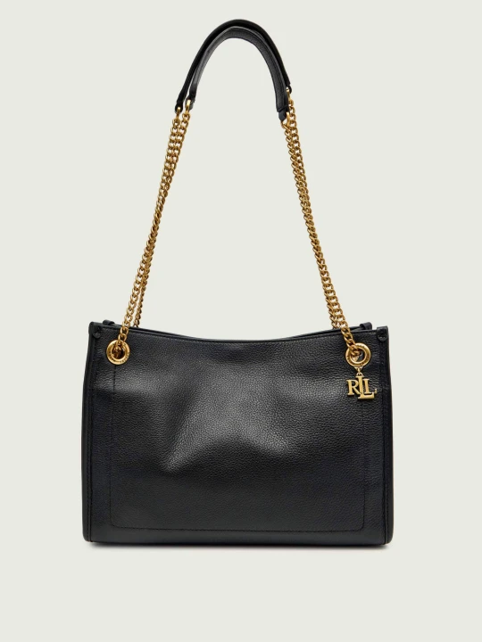 Zdjęcie produktu LAUREN RALPH LAUREN Skórzana torebka na ramię LUXE PEBBLE czarny