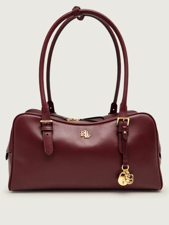 Zdjęcie produktu LAUREN RALPH LAUREN Skórzana torebka na ramię Marcy bordowy