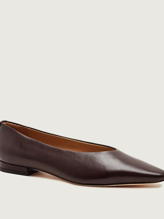 Zdjęcie produktu LAUREN RALPH LAUREN Skórzane baleriny Audri brązowy
