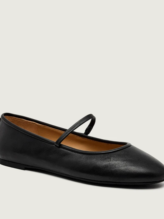 Zdjęcie produktu LAUREN RALPH LAUREN Skórzane baleriny Jayna Mary Jane czarny
