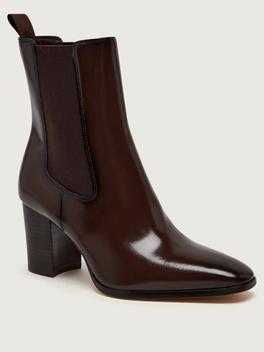 Zdjęcie produktu LAUREN RALPH LAUREN Skórzane botki na słupku Raelynn brązowy
