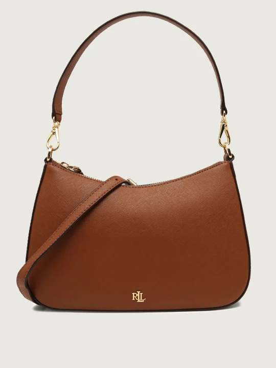 Zdjęcie produktu LAUREN RALPH LAUREN Skórzane hobo brązowy