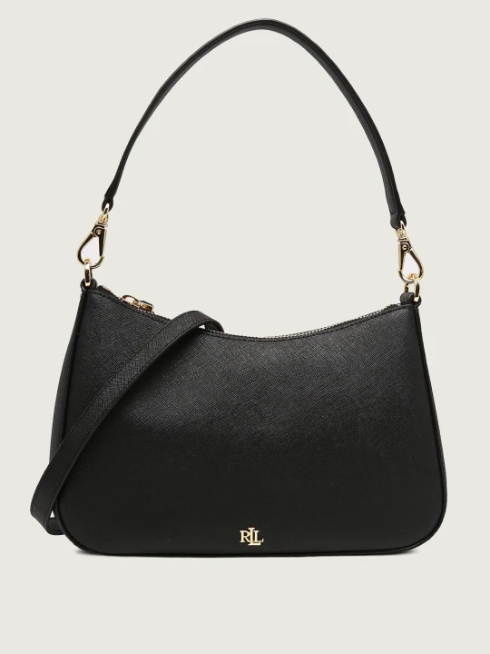 Zdjęcie produktu LAUREN RALPH LAUREN Skórzane hobo czarny