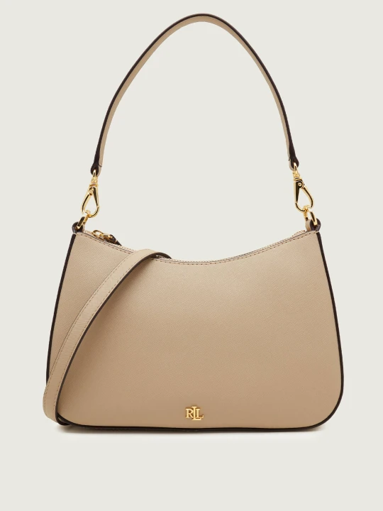 Zdjęcie produktu LAUREN RALPH LAUREN Skórzane hobo Danni beżowy