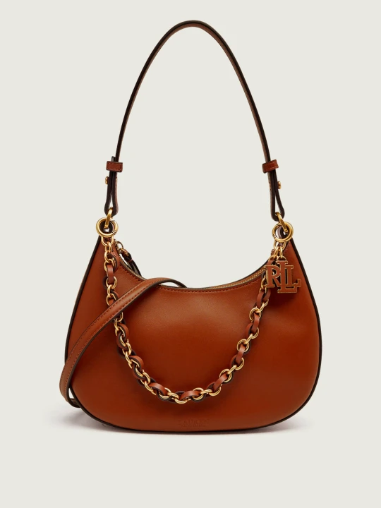 Zdjęcie produktu LAUREN RALPH LAUREN Skórzane hobo Marcy brązowy