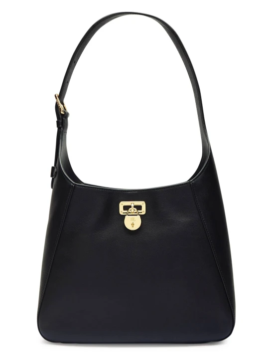 Zdjęcie produktu LAUREN RALPH LAUREN Skórzane hobo TANNER czarny