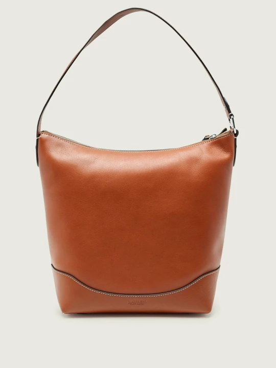 Zdjęcie produktu LAUREN RALPH LAUREN Skórzane hobo TASHA brązowy