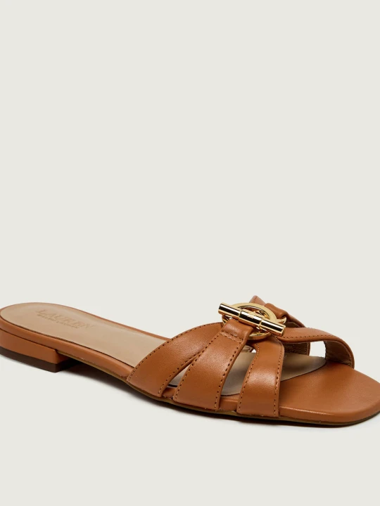 Zdjęcie produktu LAUREN RALPH LAUREN Skórzane klapki BLAIKE brązowy