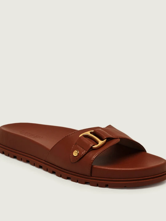 Zdjęcie produktu LAUREN RALPH LAUREN Skórzane klapki TASHA brązowy