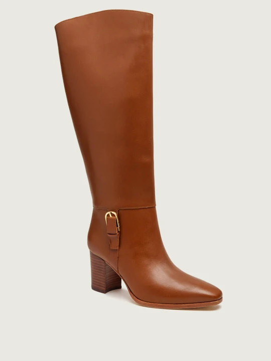 Zdjęcie produktu LAUREN RALPH LAUREN Skórzane kozaki na słupku Raelynn brązowy