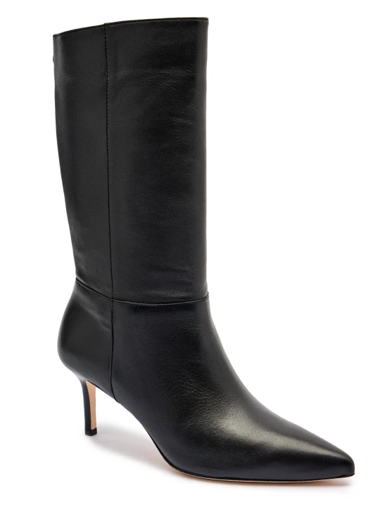 Zdjęcie produktu LAUREN RALPH LAUREN Skórzane kozaki na szpilce LEANNAH czarny