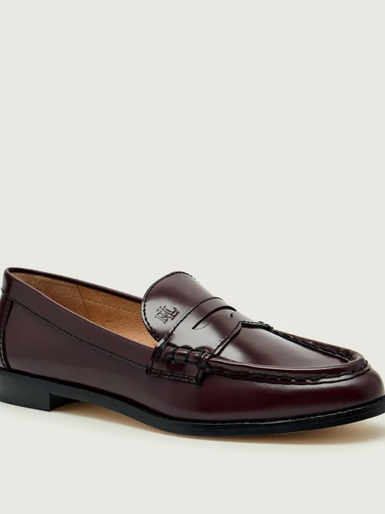 Zdjęcie produktu LAUREN RALPH LAUREN Skórzane loafersy WYNNIE bordowy