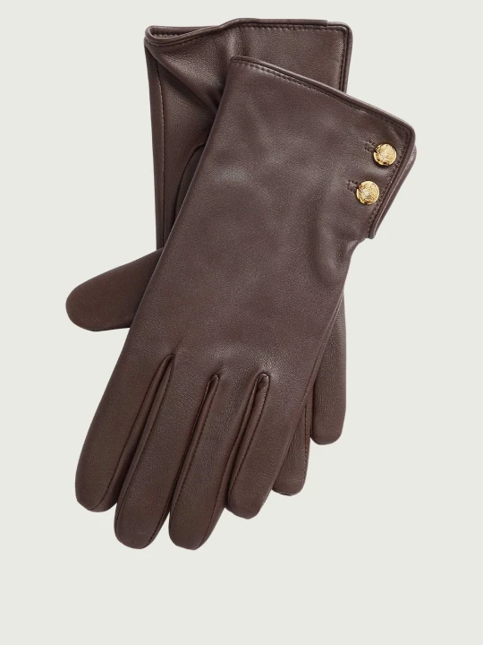 Zdjęcie produktu LAUREN RALPH LAUREN Skórzane rękawiczki brązowy