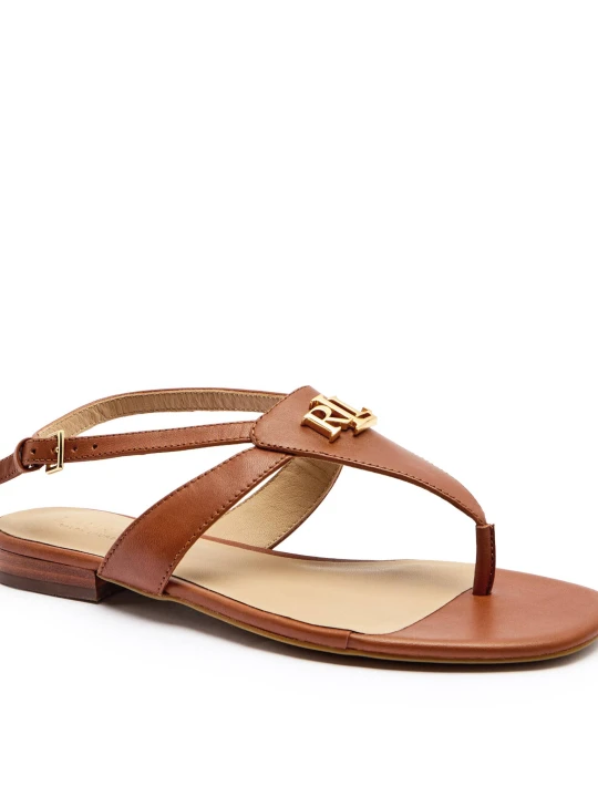 Zdjęcie produktu LAUREN RALPH LAUREN Skórzane sandały EVERLEY brązowy