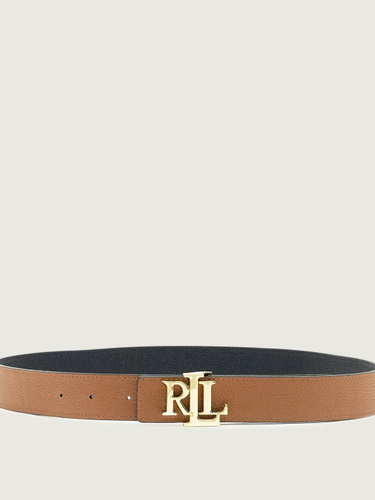 Zdjęcie produktu LAUREN RALPH LAUREN Skórzany dwustronny pasek czarny