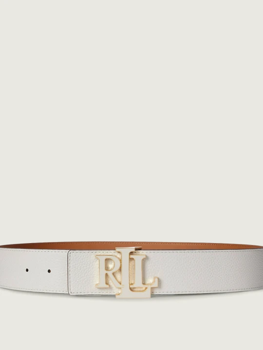Zdjęcie produktu LAUREN RALPH LAUREN Skórzany dwustronny pasek biały