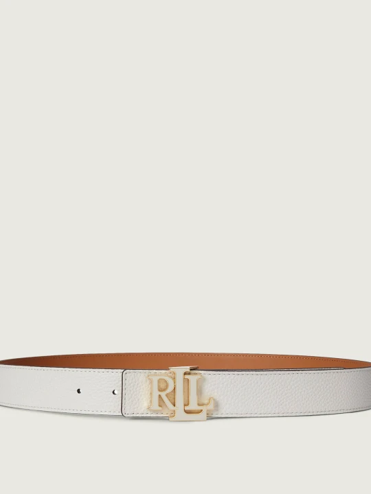 Zdjęcie produktu LAUREN RALPH LAUREN Skórzany dwustronny pasek biały