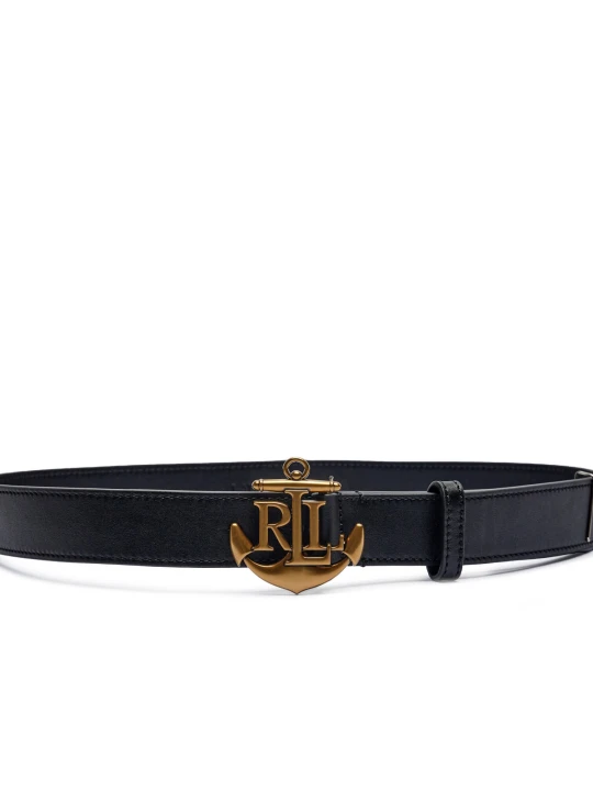 Zdjęcie produktu LAUREN RALPH LAUREN Skórzany pasek czarny