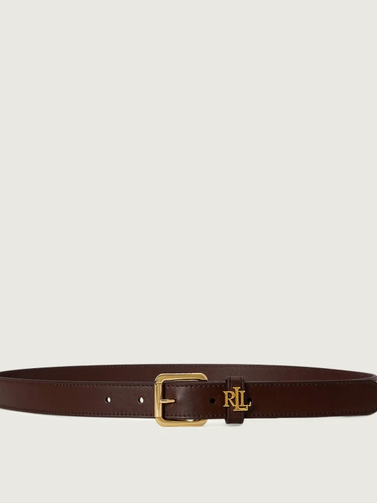 Zdjęcie produktu LAUREN RALPH LAUREN Skórzany pasek Logo Keeper brązowy