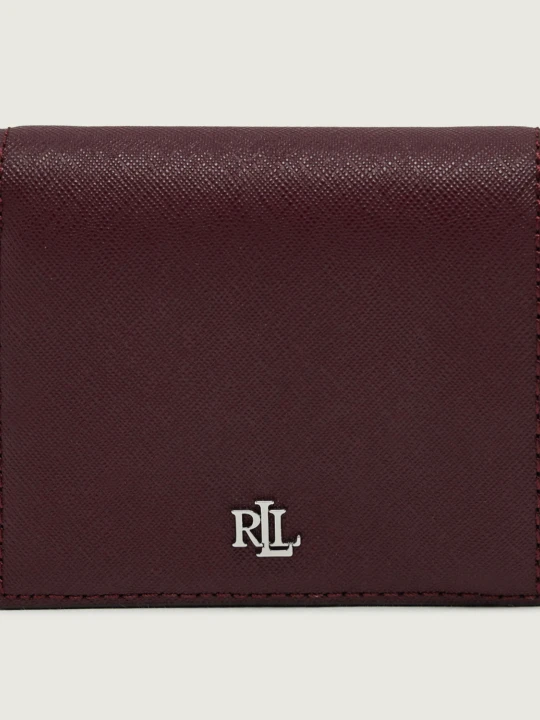 Zdjęcie produktu LAUREN RALPH LAUREN Skórzany portfel bordowy