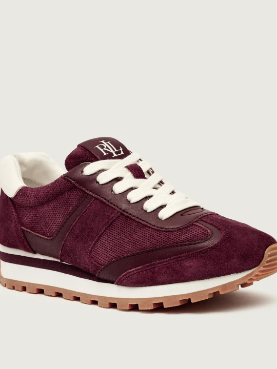 Zdjęcie produktu LAUREN RALPH LAUREN Sneakersy DANI | zamsz bordowy