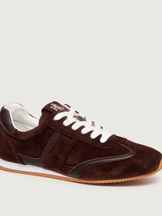 Zdjęcie produktu LAUREN RALPH LAUREN Sneakersy Dani | zamsz brązowy