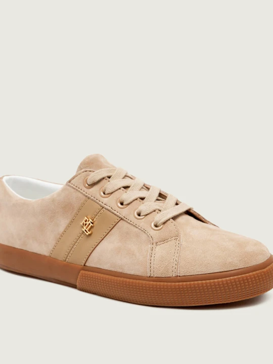 Zdjęcie produktu LAUREN RALPH LAUREN Sneakersy Janson II | zamsz | z dodatkiem skóry beżowy