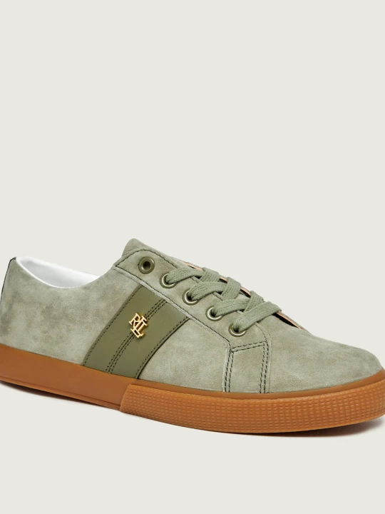 Zdjęcie produktu LAUREN RALPH LAUREN Sneakersy JANSON II | zamsz | z dodatkiem skóry zielony