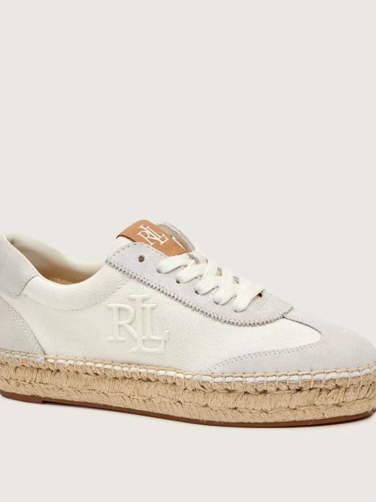 Zdjęcie produktu LAUREN RALPH LAUREN Sneakersy LUIZE | z dodatkiem skóry biały
