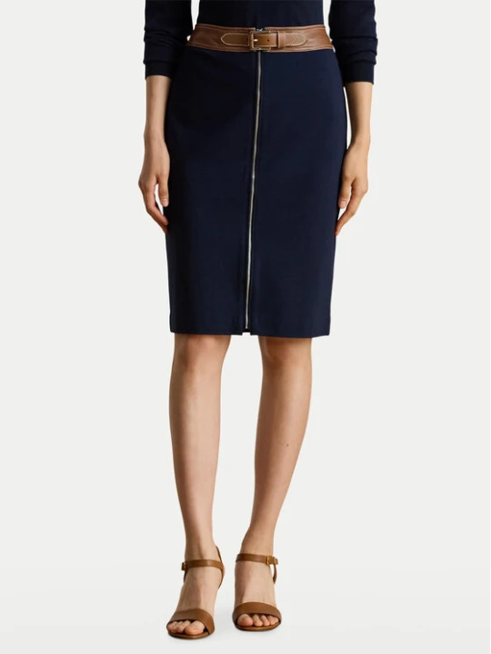 Zdjęcie produktu LAUREN RALPH LAUREN Spódnica ołówkowa 200980024001 Granatowy Slim Fit