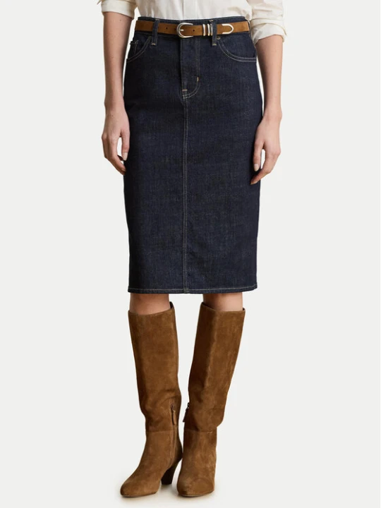Zdjęcie produktu LAUREN RALPH LAUREN Spódnica ołówkowa 200P14644001 Granatowy Regular Fit