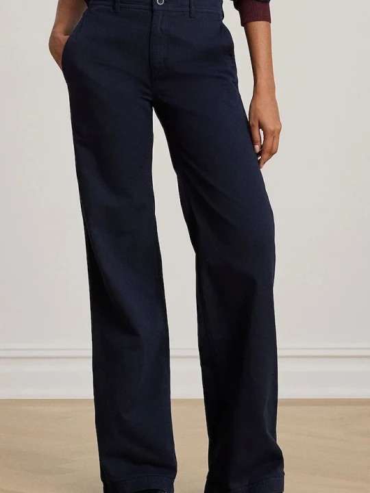 Zdjęcie produktu Lauren Ralph Lauren spodnie bawełniane granatowy