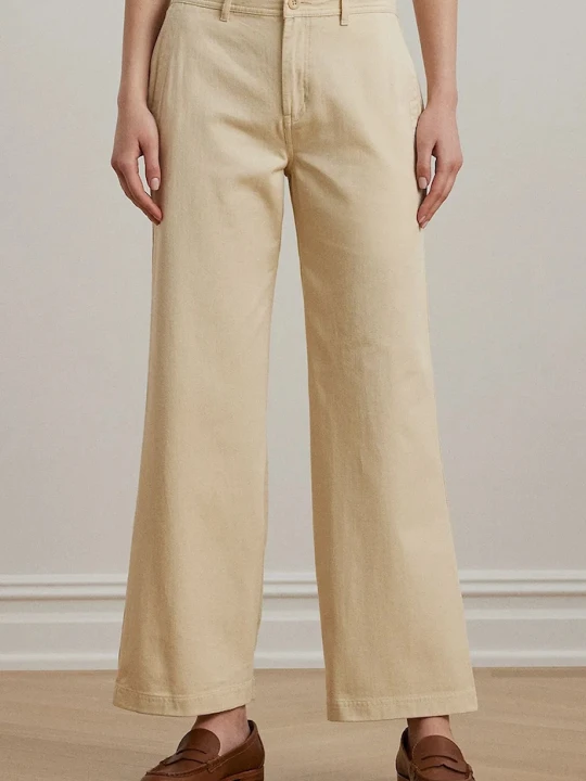 Zdjęcie produktu Lauren Ralph Lauren spodnie bawełniane beżowy
