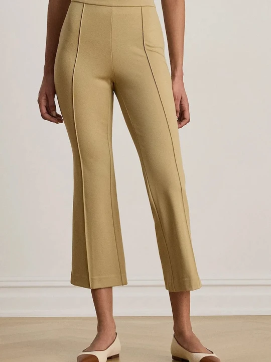 Zdjęcie produktu Lauren Ralph Lauren spodnie damskie z wiskozą beżowy