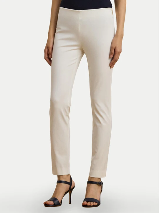 Zdjęcie produktu LAUREN RALPH LAUREN Spodnie materiałowe 200631310013 Biały Slim Fit