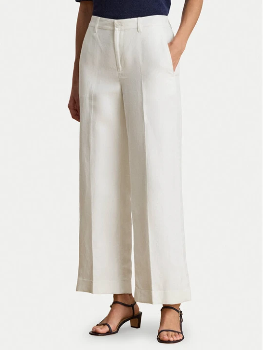 Zdjęcie produktu LAUREN RALPH LAUREN Spodnie materiałowe 200P08107001 Biały Wide Leg