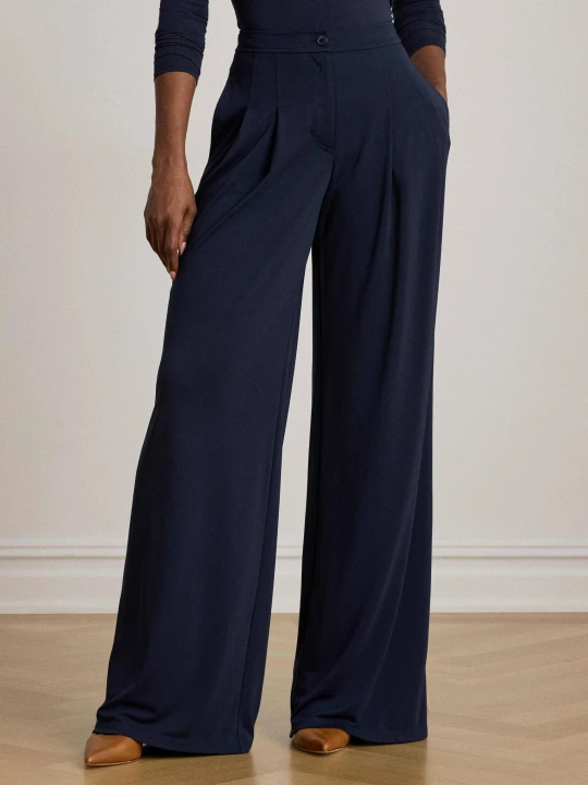 Zdjęcie produktu LAUREN RALPH LAUREN Spodnie MATTE | Relaxed fit granatowy