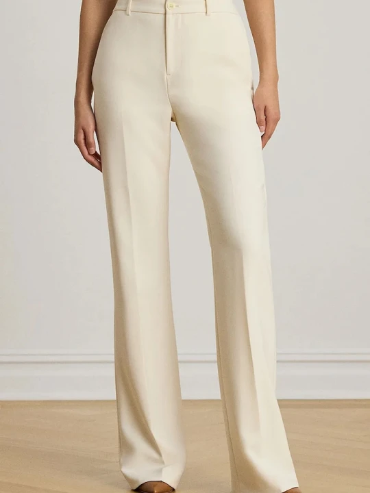 Zdjęcie produktu Lauren Ralph Lauren spodnie straight damskie beżowy