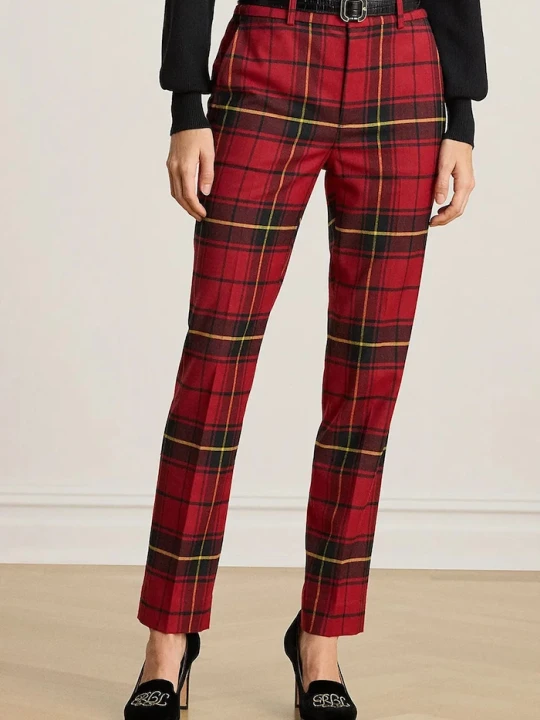 Zdjęcie produktu Lauren Ralph Lauren spodnie z wełną czerwony