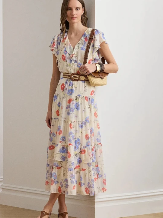 Zdjęcie produktu Lauren Ralph Lauren sukienka beżowy