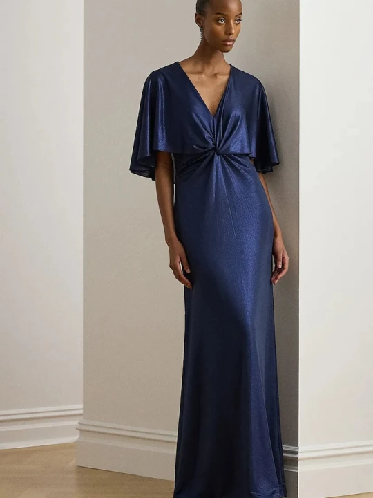 Zdjęcie produktu Lauren Ralph Lauren sukienka rozkloszowana granatowy