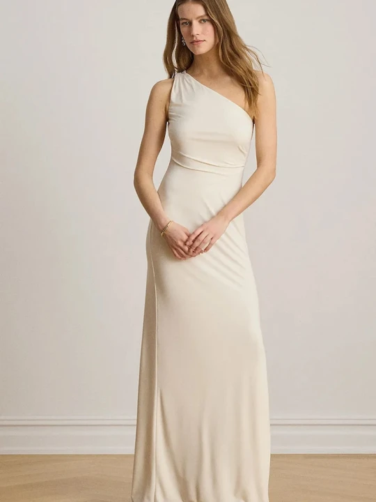 Zdjęcie produktu Lauren Ralph Lauren sukienka asymetryczna beżowy