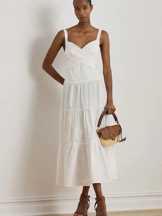 Zdjęcie produktu Lauren Ralph Lauren sukienka bawełniana biały