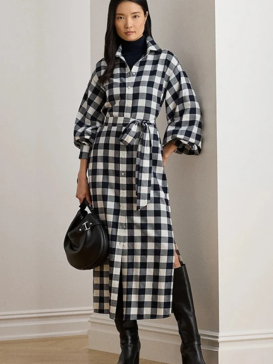 Zdjęcie produktu Lauren Ralph Lauren sukienka bawełniana granatowy