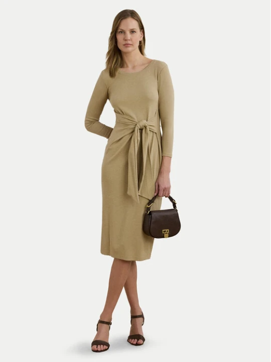 Zdjęcie produktu LAUREN RALPH LAUREN Sukienka codzienna 200973598001 Beżowy Slim Fit