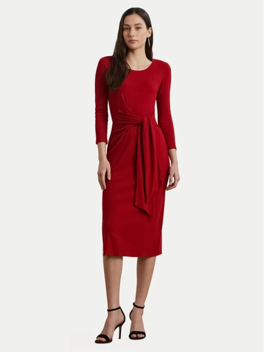 Zdjęcie produktu LAUREN RALPH LAUREN Sukienka codzienna 200973598002 Czerwony Slim Fit