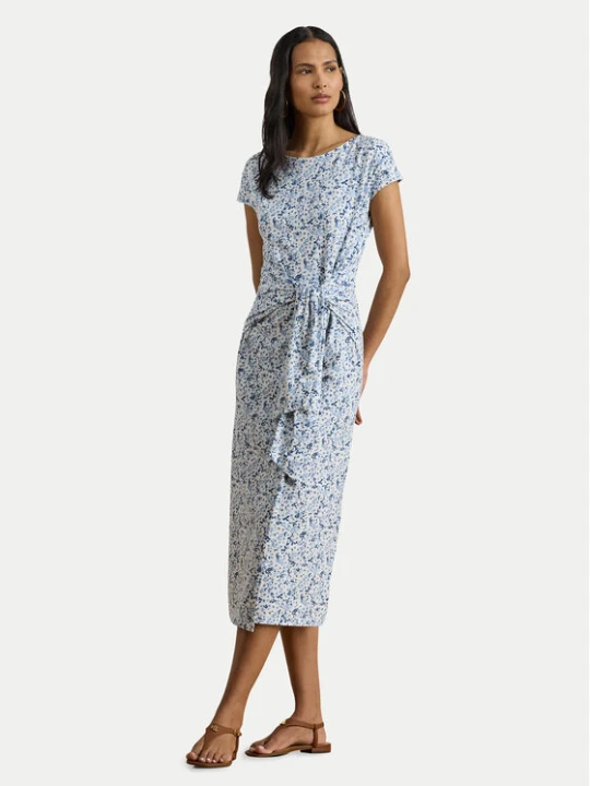 Zdjęcie produktu LAUREN RALPH LAUREN Sukienka codzienna 200P09120001 Niebieski jasny Slim Fit